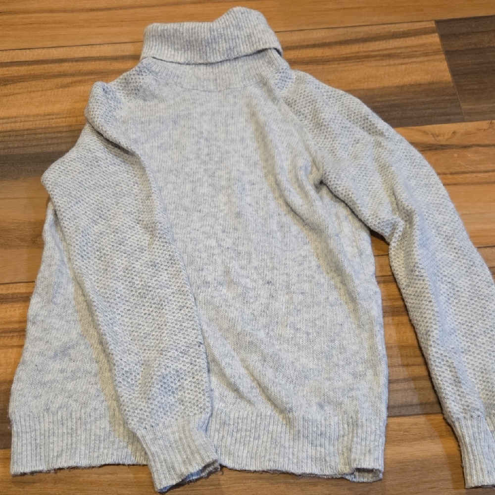 LOFT Light Gray Turtleneck Sweater